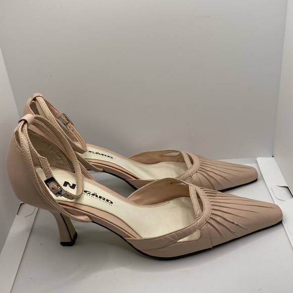 Nygard Collection Women’s Pink Leather Ankle Strap High Heels Size 7M - Picture 6 of 16